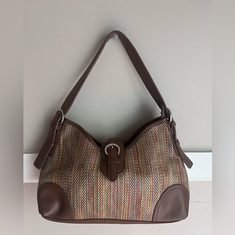Croft & Barrow Multicolor Woven Shoulder Bag